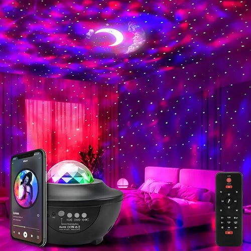 Projector Night Lamp With Music Bluetooth Speaker Bachat Hut Online